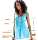 Sleeveless Dobby Blouse
