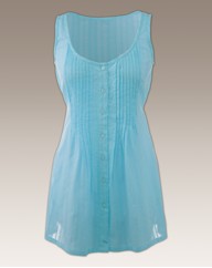 Sleeveless Dobby Blouse