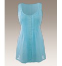 Sleeveless Dobby Blouse