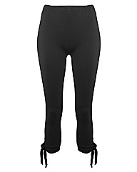 Cropped Tie Leggings