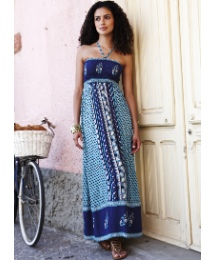 Petite Feather Print Maxi Dress