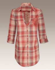 Longline Check Shirt