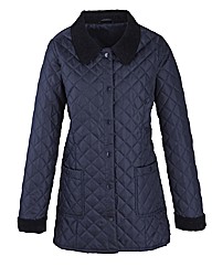 Cord Trim Quilted Jacket