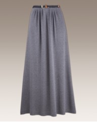 Jersey Maxi Skirt And Belt