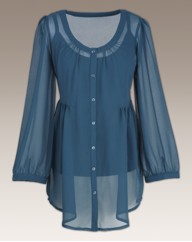 Scoop Neck Blouse and Camisole
