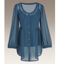 Scoop Neck Blouse and Camisole