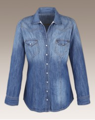 Western Style Denim Shirt
