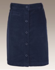 Cord Button Up Short Skirt