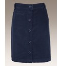 Cord Button Up Short Skirt