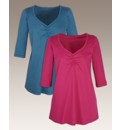 Pack of 2 Ruched Front Tops