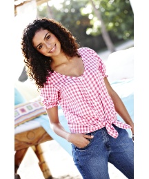 Knot Front Blouse