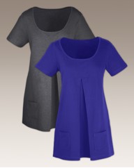 Pack of 2 Pleat Front Tops