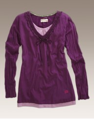 Spirit & Sands Mock 2 in 1 Jersey Top