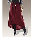 Petite High Low Hem Skirt And Belt