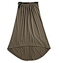 Jersey High Low Hem Skirt And Belt