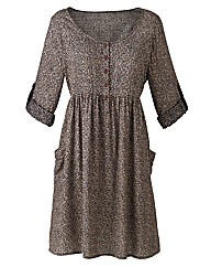 Petite Woven Skater Tunic Dress
