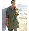 Neon Trim Parka Style Jacket