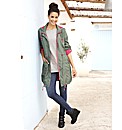 Neon Trim Parka Style Jacket