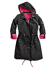 Neon Trim Parka Style Jacket