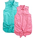 Pack of 2 Tie Waist Tops