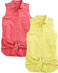 Pack of 2 Tie Waist Tops