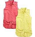 Pack of 2 Tie Waist Tops