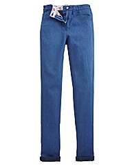 Skinny Coloured Turn Up Jeans