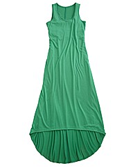 Plain High Low Hem Maxi Dress