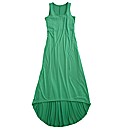 Plain High Low Hem Maxi Dress