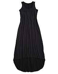 Plain High Low Hem Maxi Dress