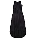 Plain High Low Hem Maxi Dress