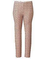 Tall Nude Heart Print Jeggings