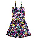 Print Playsuit with Drawstring Waist