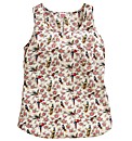 Bird Print Woven Vest