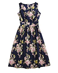 Rose Print Tea Dress