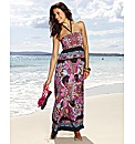 Scarf Print Maxi Dress