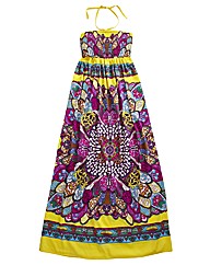 Scarf Print Maxi Dress