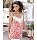 Crochet Trim Print Camisole