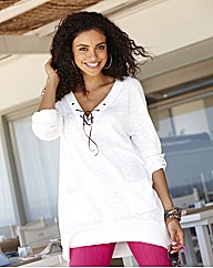 Lace Up Neck Jumper