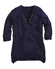Lace Up Neck Jumper