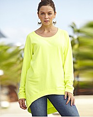 High Low Hem Sweat Top