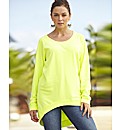 High Low Hem Sweat Top