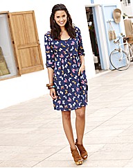 Butterfly Print Skater Tunic Dress