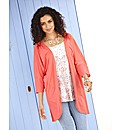 Slub Jersey Longline Cardigan