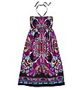 Scarf Print Midi Dress