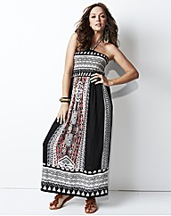 Aztec Print Maxi Dress