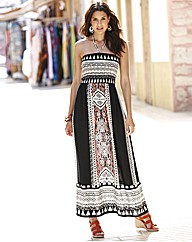 Aztec Print Maxi Dress