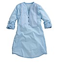 Pintuck Shirt with Roll-up Sleeve