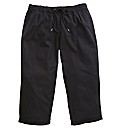 Crop Linen Mix Trousers