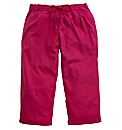 Crop Linen Mix Trousers
